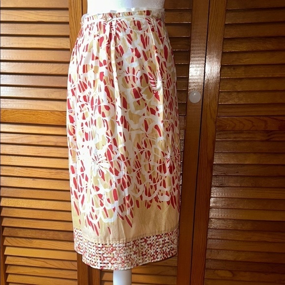 Think Tank Floral Print A-Line Skirt - Multicolor Size 12 - Picture 4 of 6